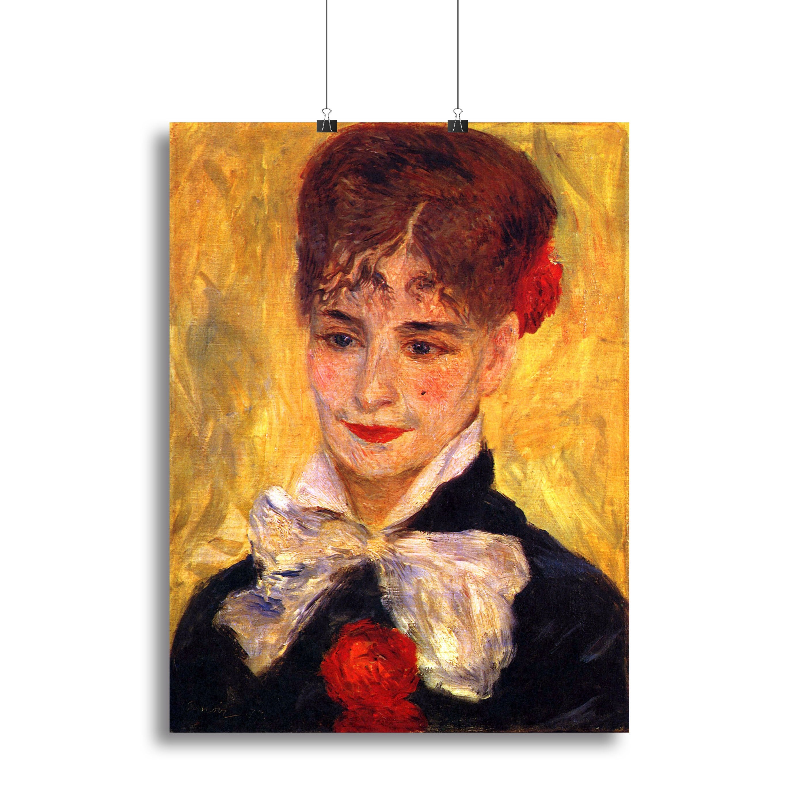 Portrait of Mme Iscovesco by Renoir Canvas Print or Poster