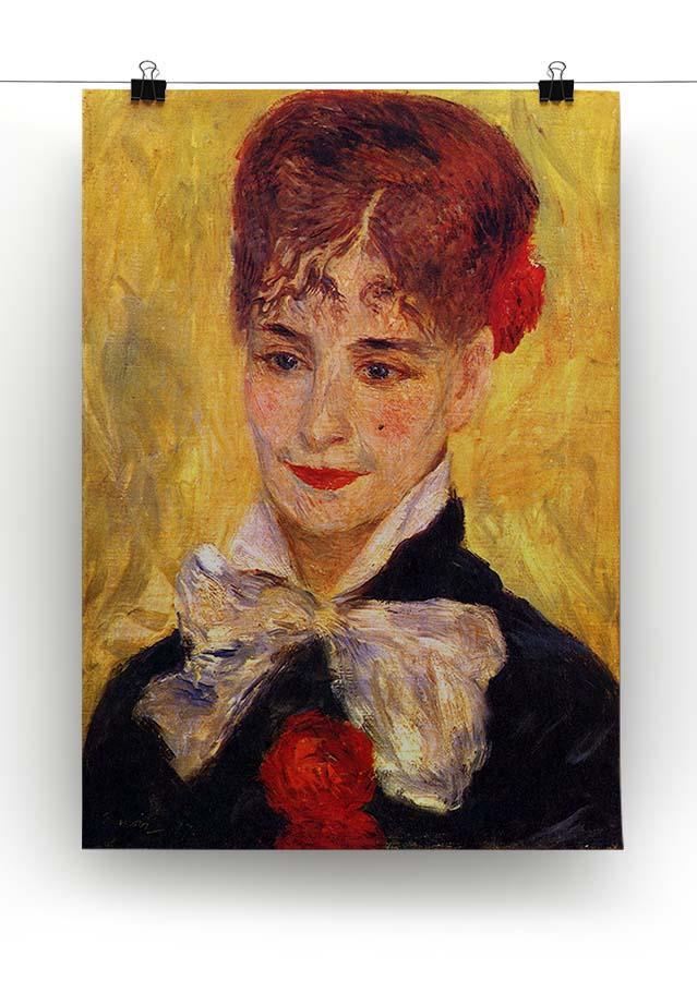Portrait of Mme Iscovesco by Renoir Canvas Print or Poster - Canvas Art Rocks - 2