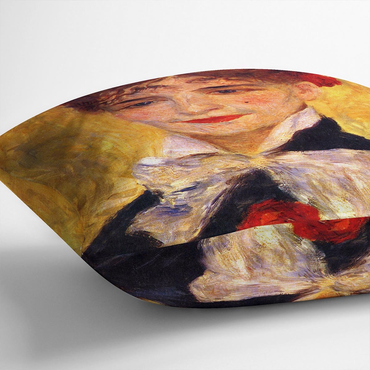 Portrait of Mme Iscovesco by Renoir Throw Pillow