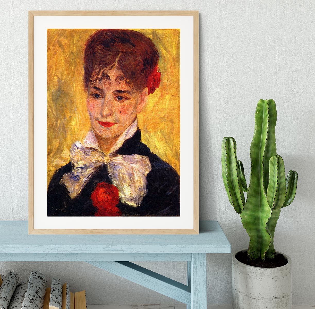 Portrait of Mme Iscovesco by Renoir Framed Print - Canvas Art Rocks - 3