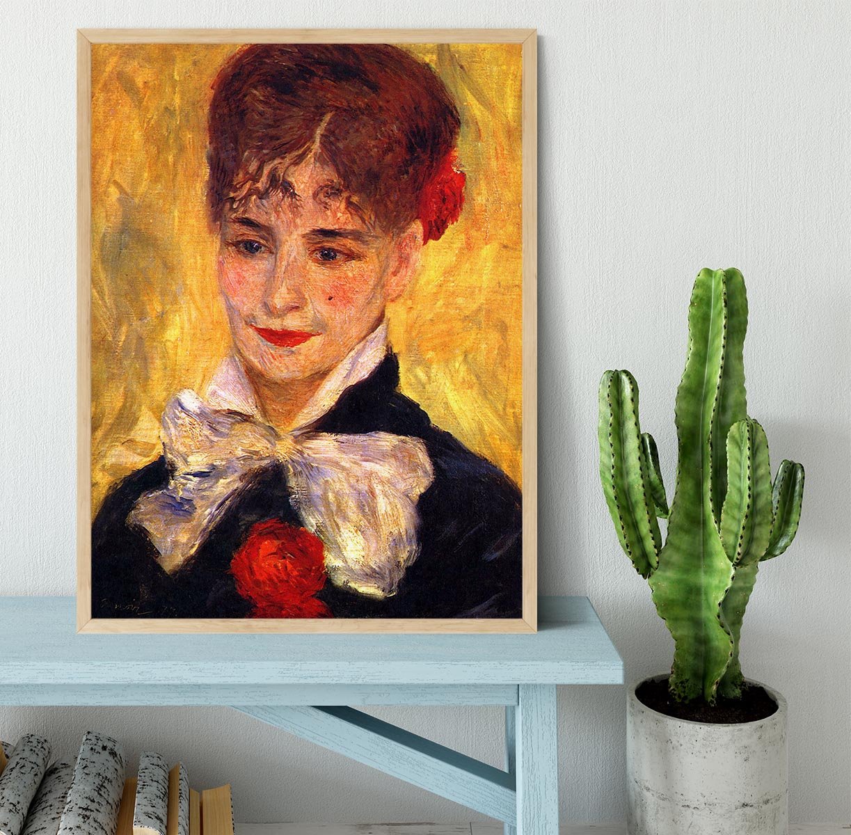 Portrait of Mme Iscovesco by Renoir Framed Print - Canvas Art Rocks - 4