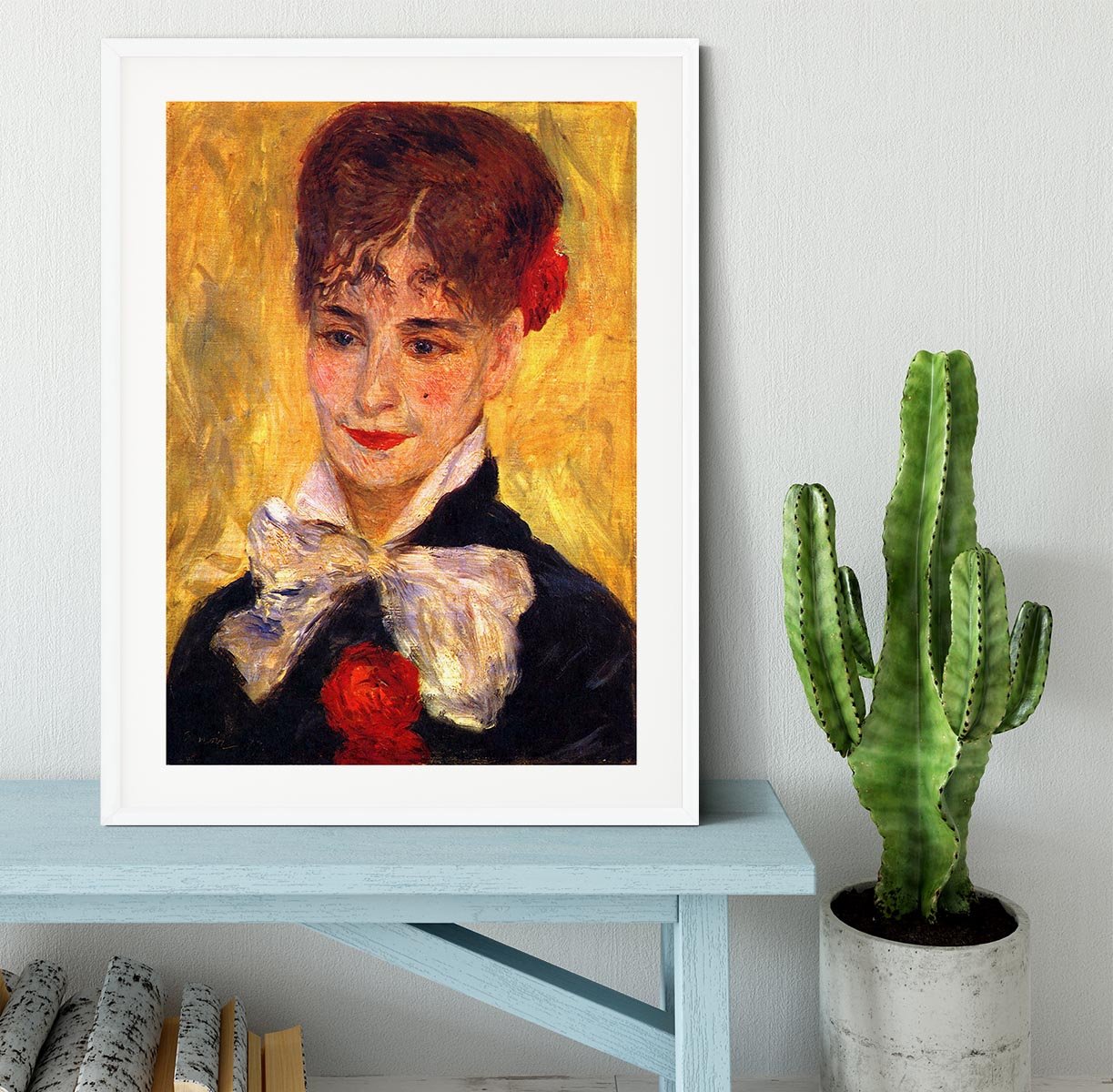 Portrait of Mme Iscovesco by Renoir Framed Print - Canvas Art Rocks - 5