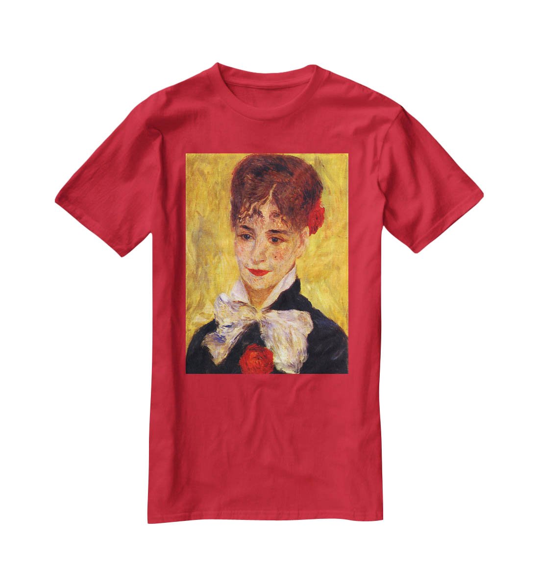 Portrait of Mme Iscovesco by Renoir T-Shirt - Canvas Art Rocks - 4