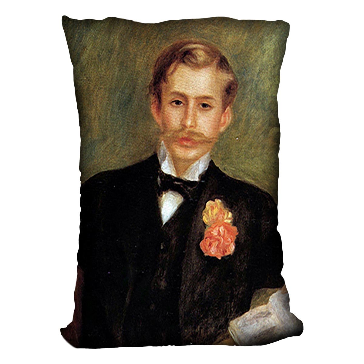 Portrait of Monsier Germaine by Renoir Throw Pillow