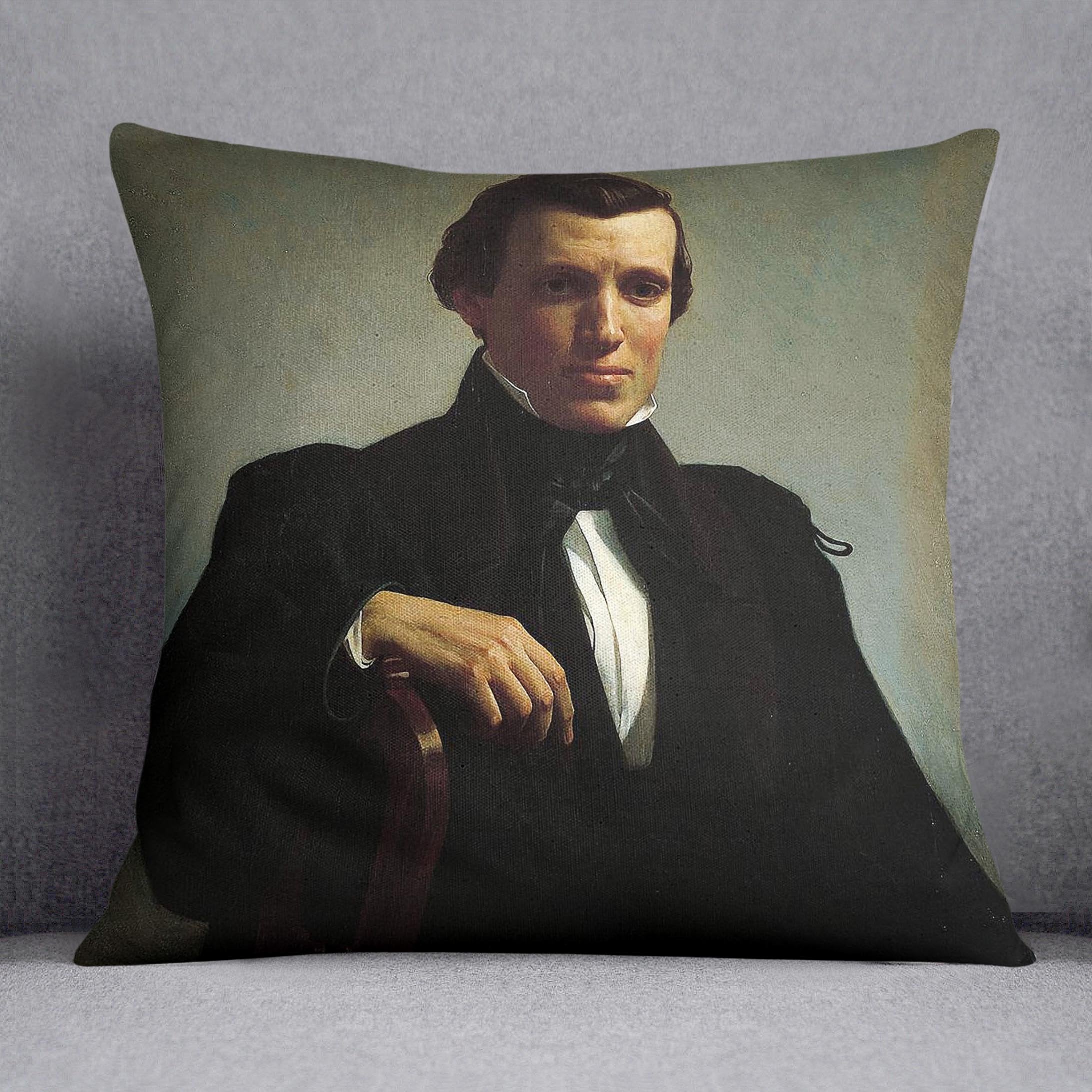 Portrait of Monsieur M By Bouguereau Throw Pillow