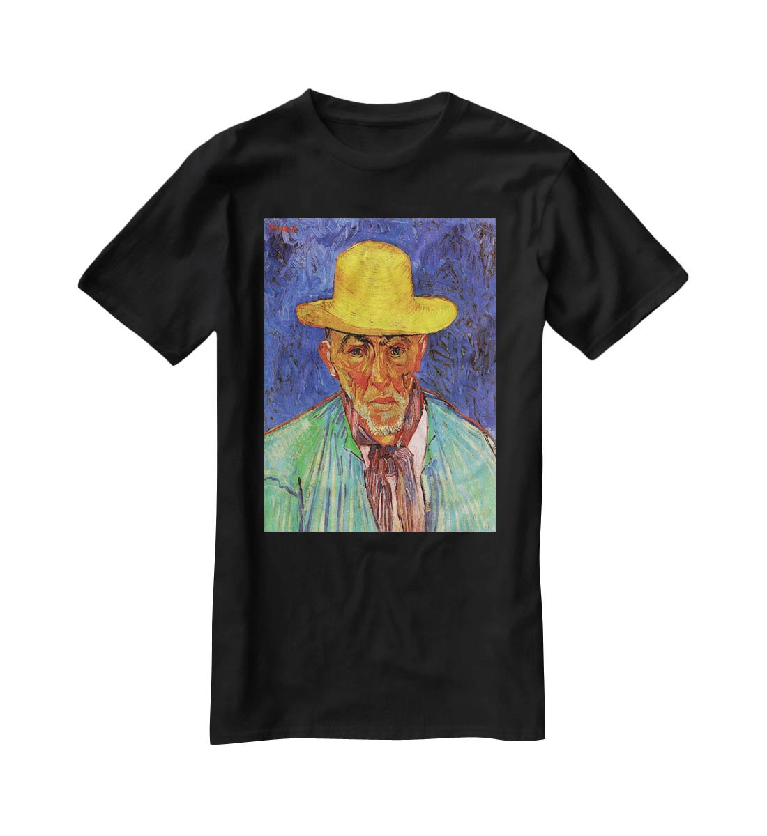 Portrait of Patience Escalier Shepherd in Provence by Van Gogh T-Shirt - Canvas Art Rocks - 1