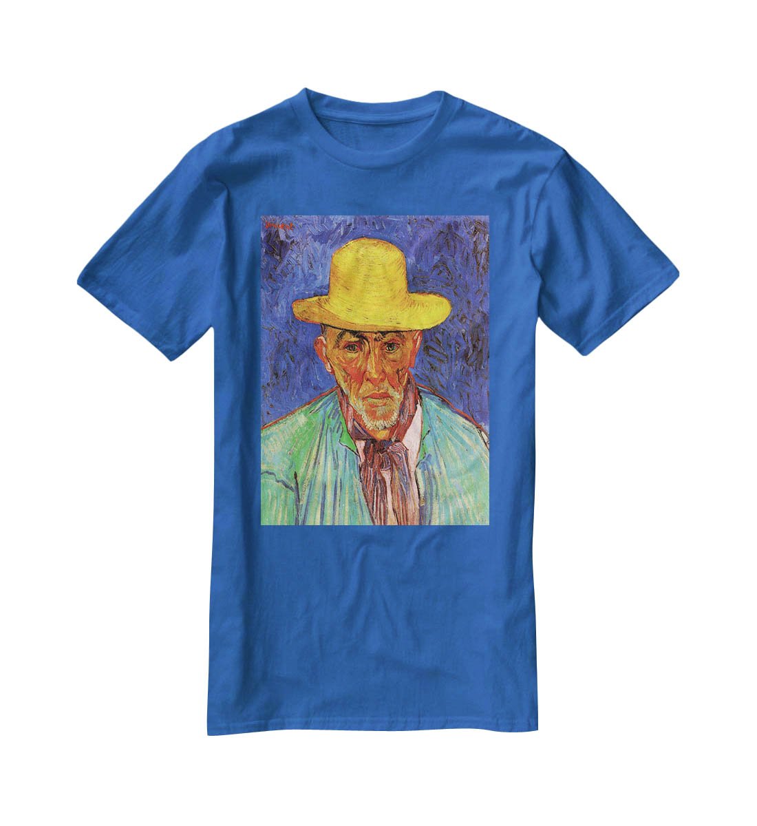 Portrait of Patience Escalier Shepherd in Provence by Van Gogh T-Shirt - Canvas Art Rocks - 2