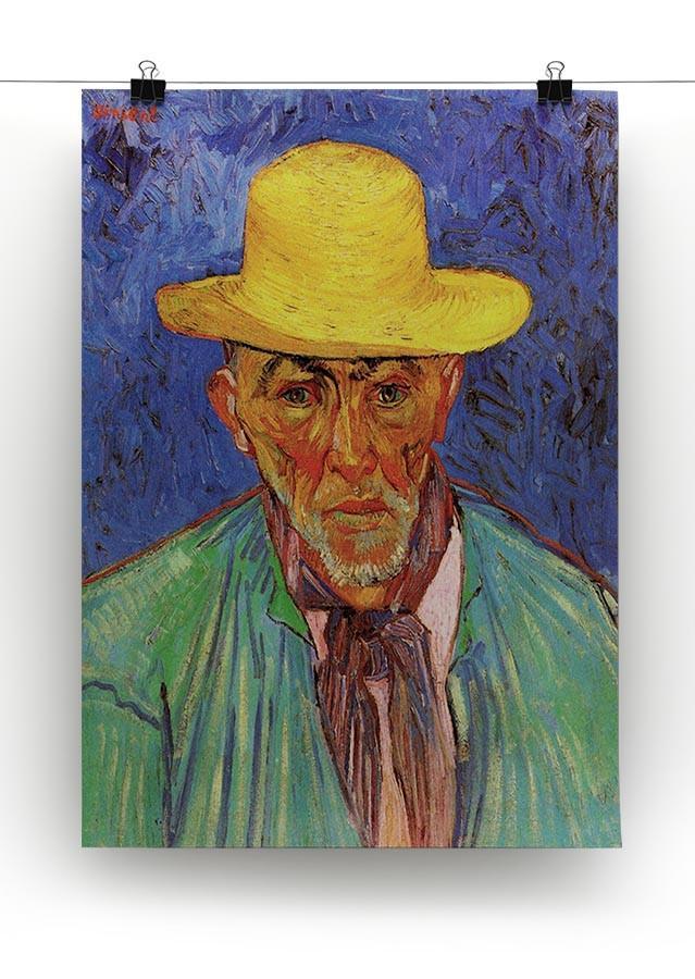 Portrait of Patience Escalier Shepherd in Provence by Van Gogh Canvas Print & Poster - Canvas Art Rocks - 2