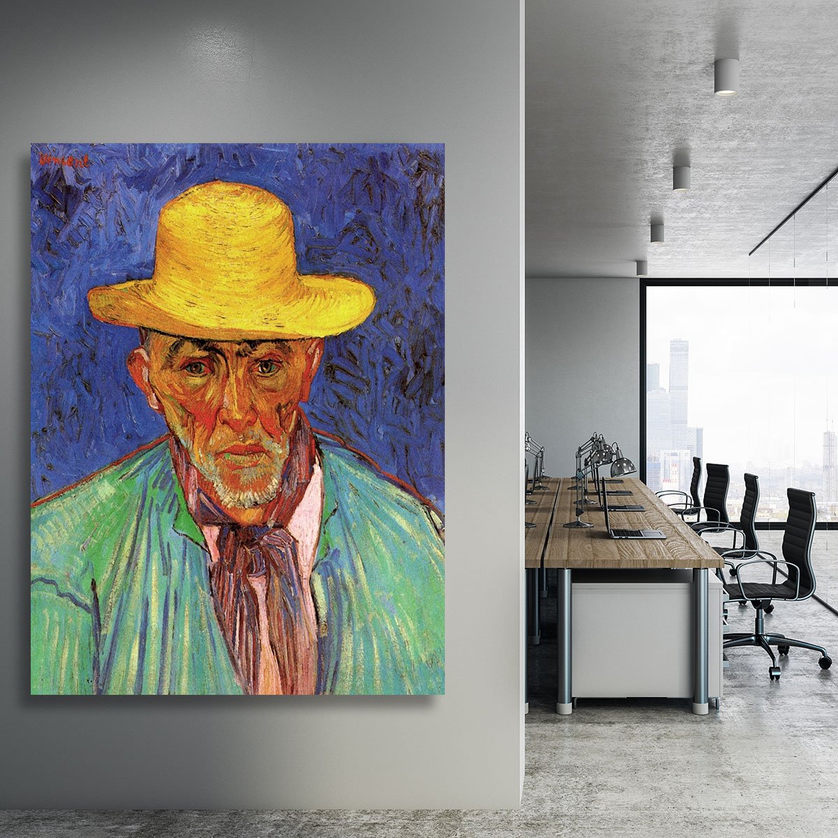 Portrait of Patience Escalier Shepherd in Provence by Van Gogh Canvas Print or Poster