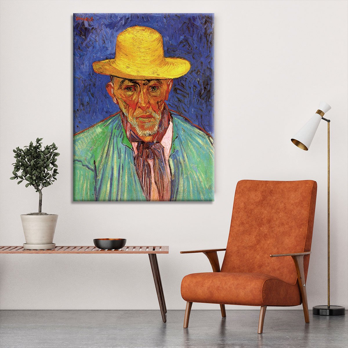 Portrait of Patience Escalier Shepherd in Provence by Van Gogh Canvas Print or Poster