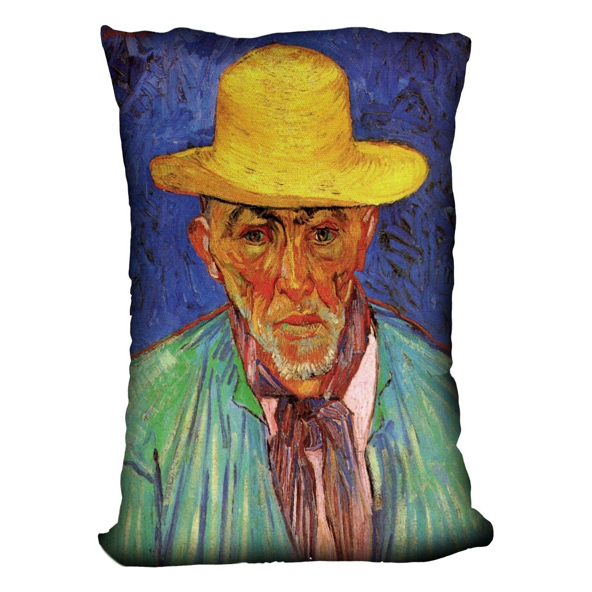 Portrait of Patience Escalier Shepherd in Provence by Van Gogh Throw Pillow
