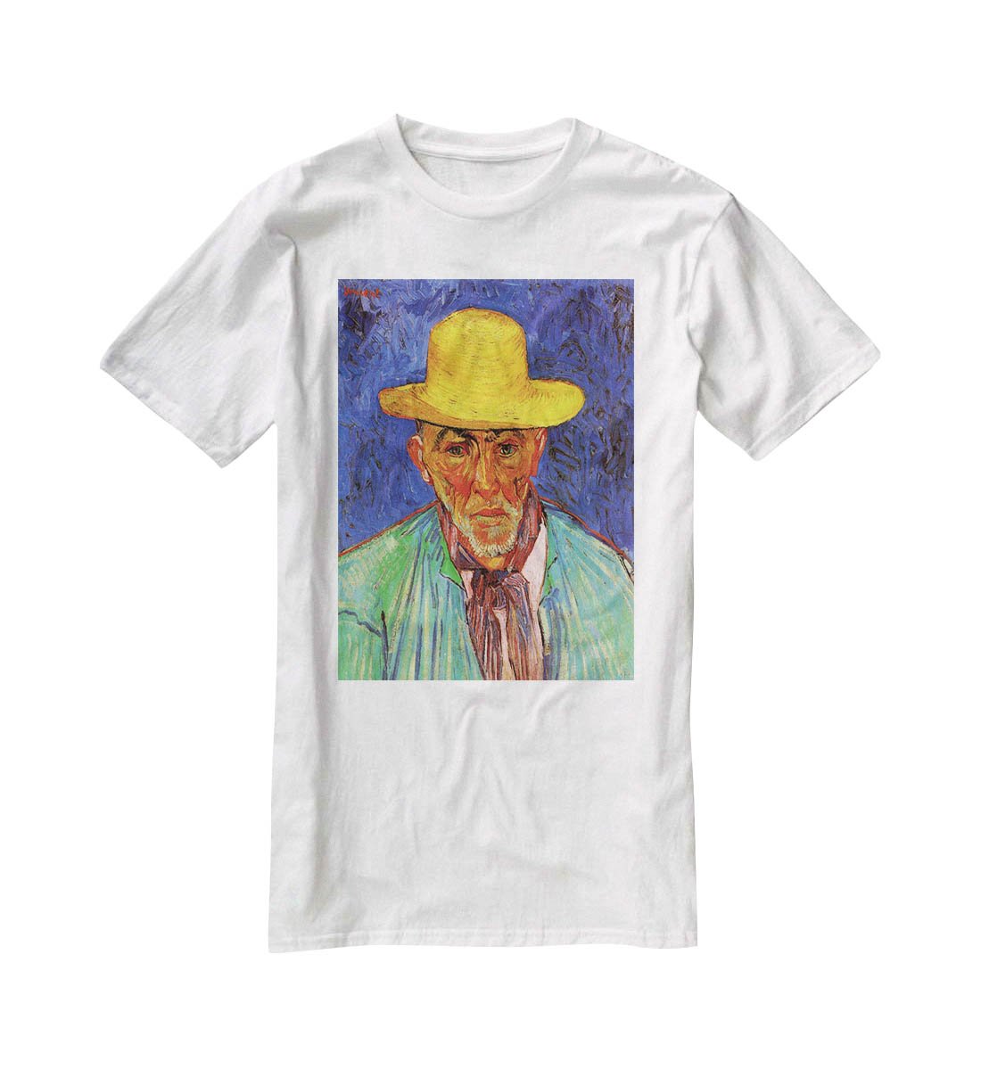 Portrait of Patience Escalier Shepherd in Provence by Van Gogh T-Shirt - Canvas Art Rocks - 5