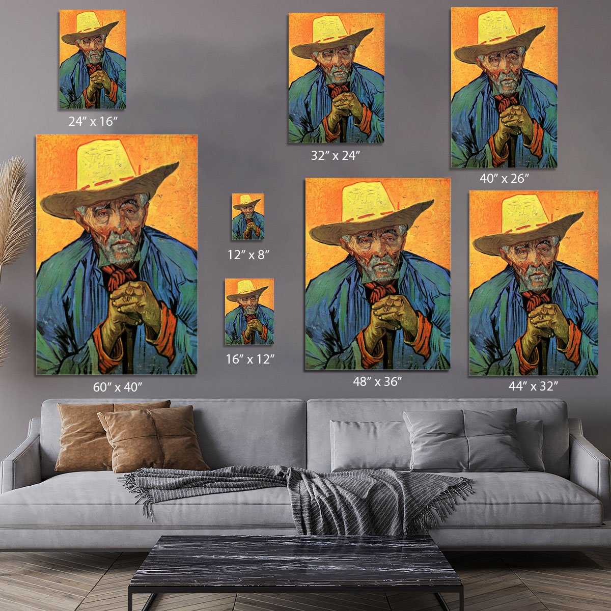 Portrait of Patience Escalier by Van Gogh Canvas Print or Poster
