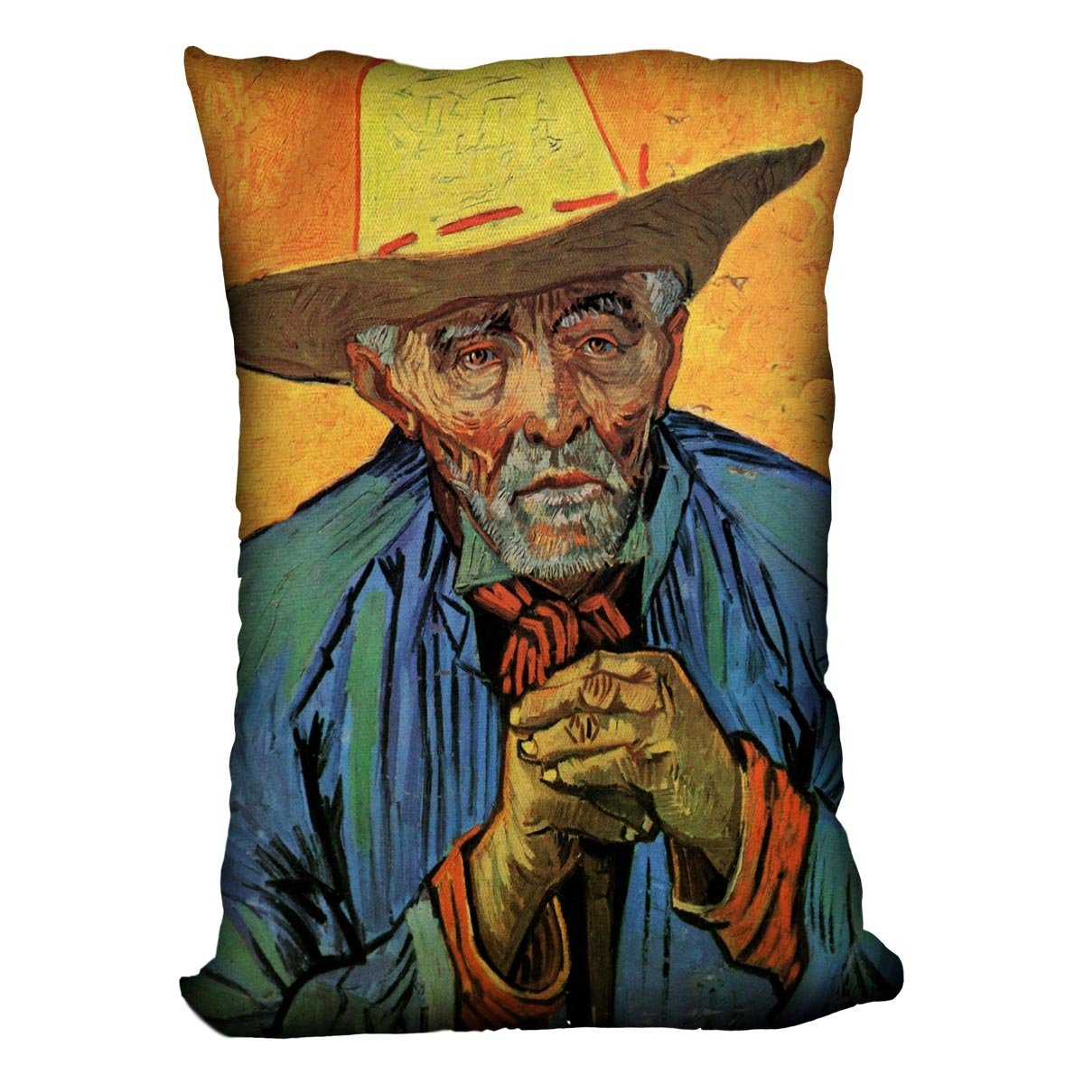 Portrait of Patience Escalier by Van Gogh Throw Pillow