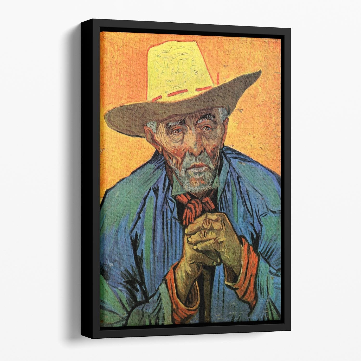 Portrait of Patience Escalier by Van Gogh Floating Framed Canvas