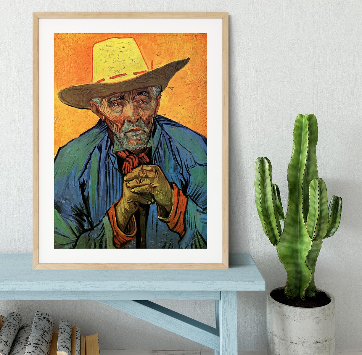 Portrait of Patience Escalier by Van Gogh Framed Print - Canvas Art Rocks - 3