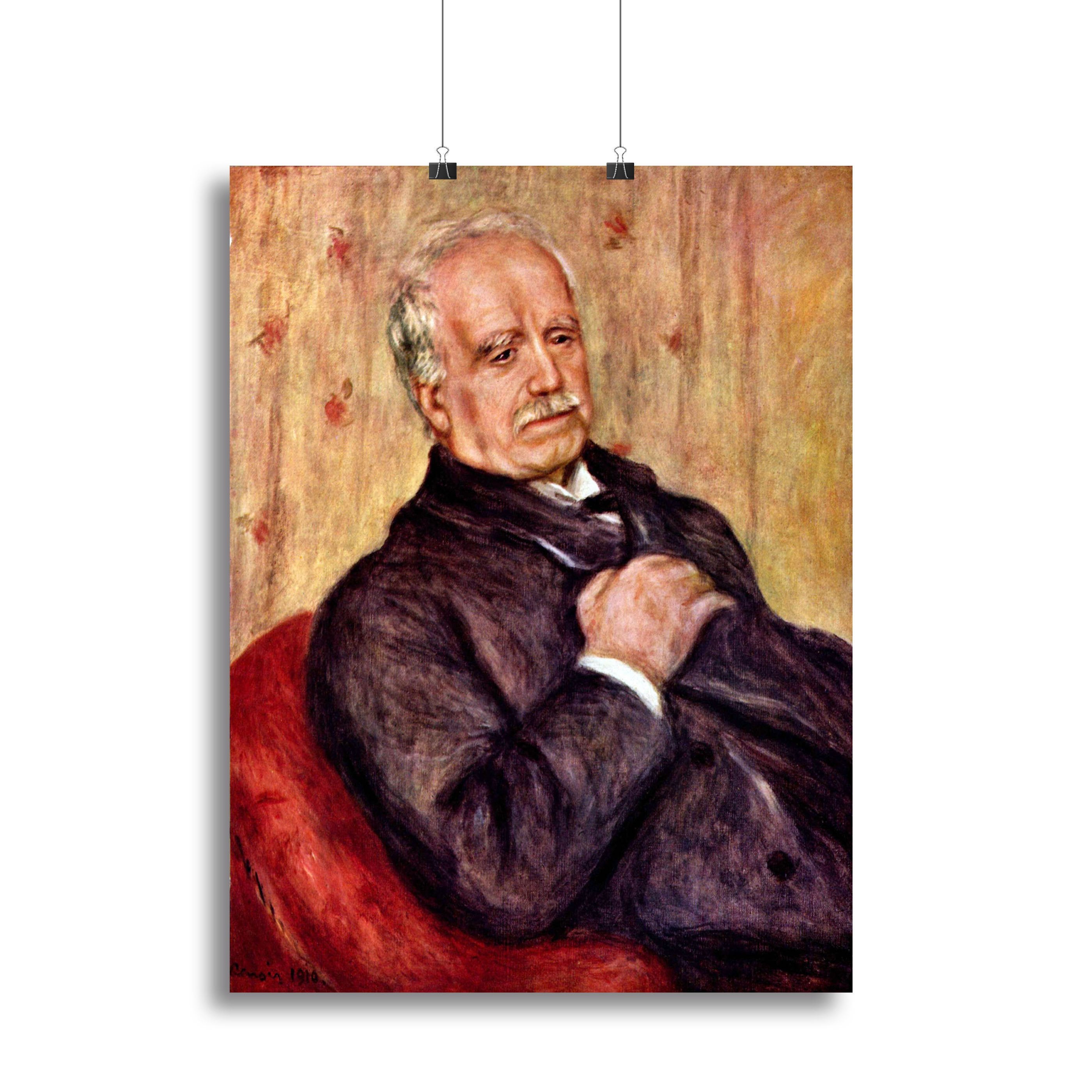 Portrait of Paul Durand Ruel by Renoir Canvas Print or Poster