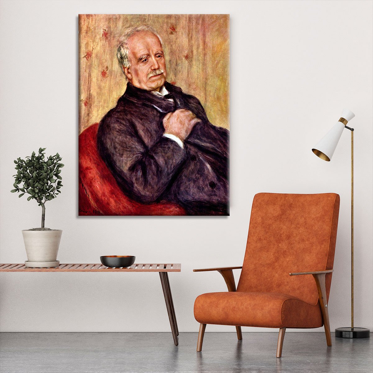 Portrait of Paul Durand Ruel by Renoir Canvas Print or Poster