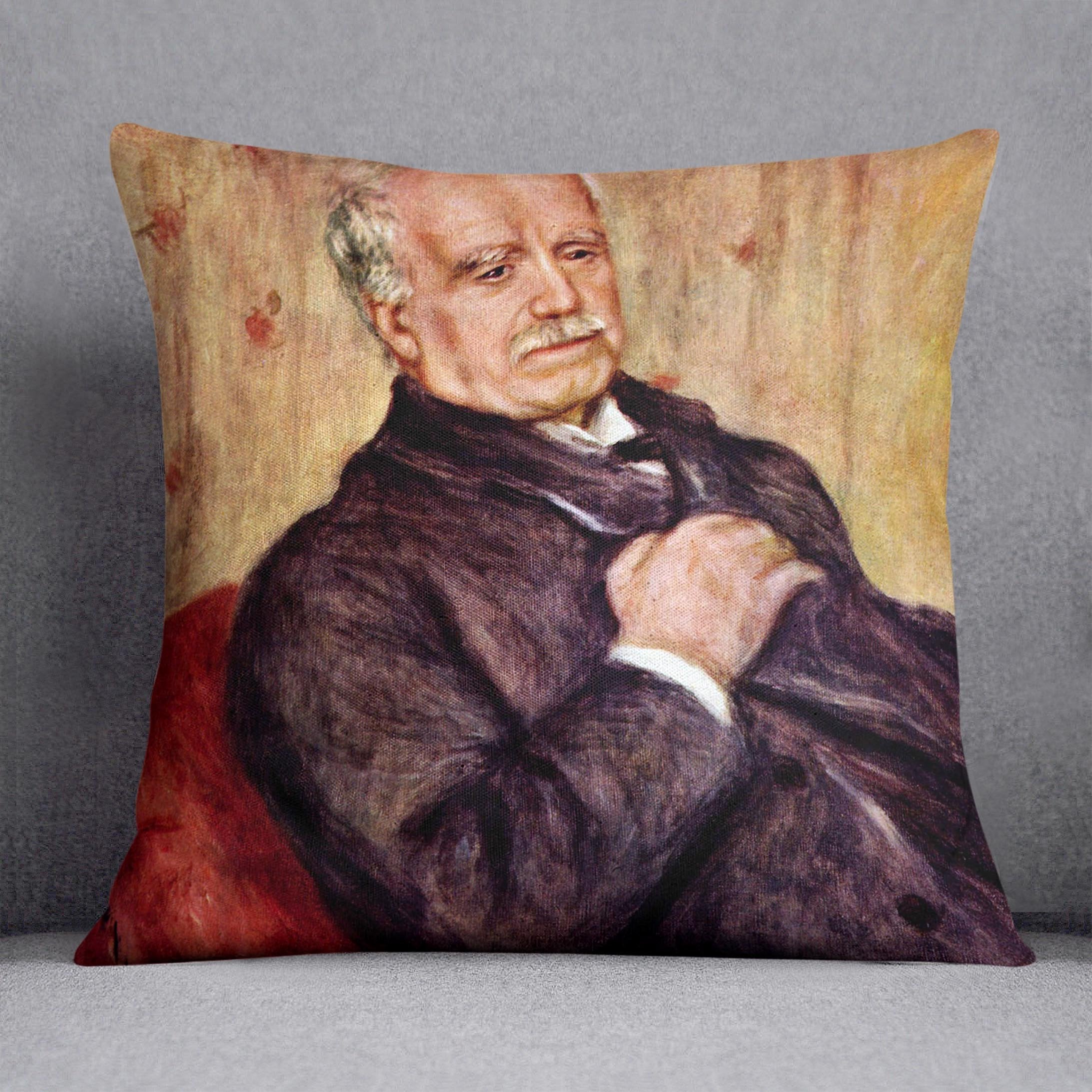 Portrait of Paul Durand Ruel by Renoir Throw Pillow
