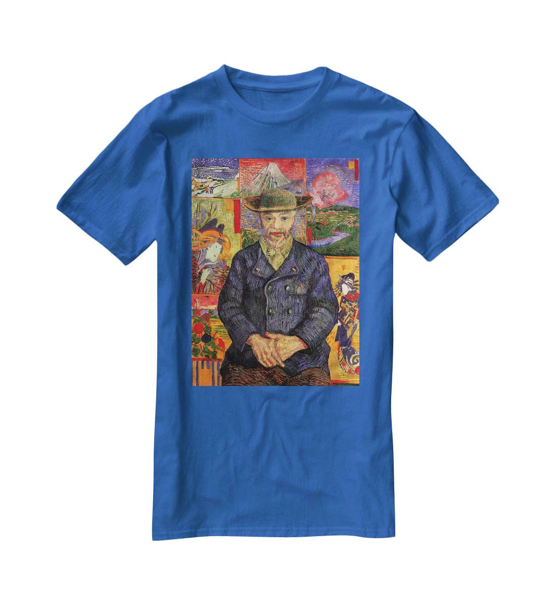 Portrait of Pere Tanguy by Van Gogh T-Shirt - Canvas Art Rocks - 2