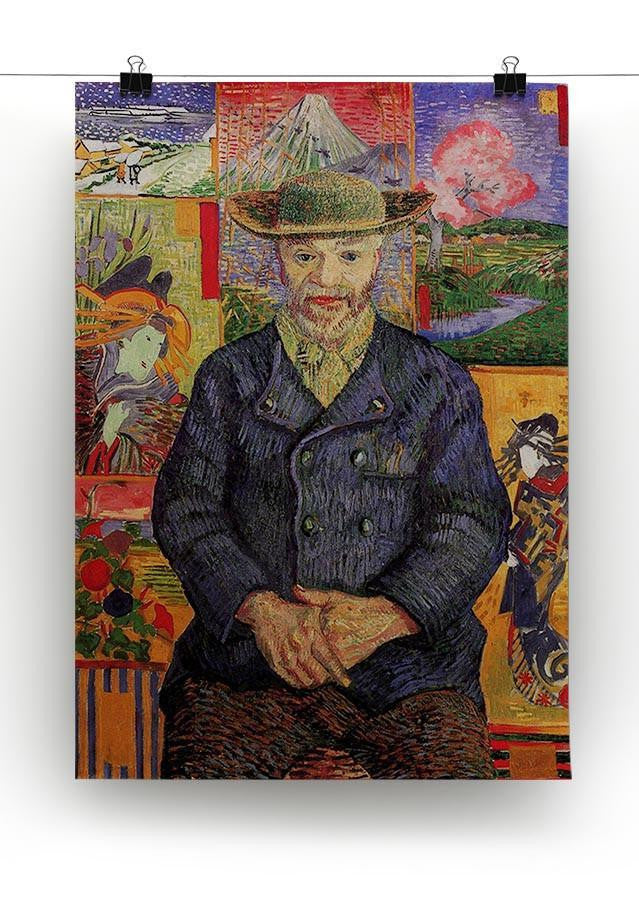 Portrait of Pere Tanguy by Van Gogh Canvas Print & Poster - Canvas Art Rocks - 2