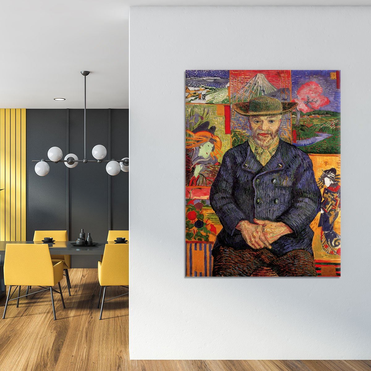 Portrait of Pere Tanguy by Van Gogh Canvas Print or Poster