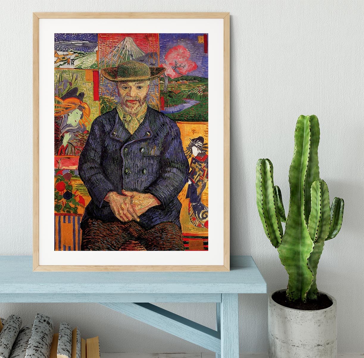 Portrait of Pere Tanguy by Van Gogh Framed Print - Canvas Art Rocks - 3