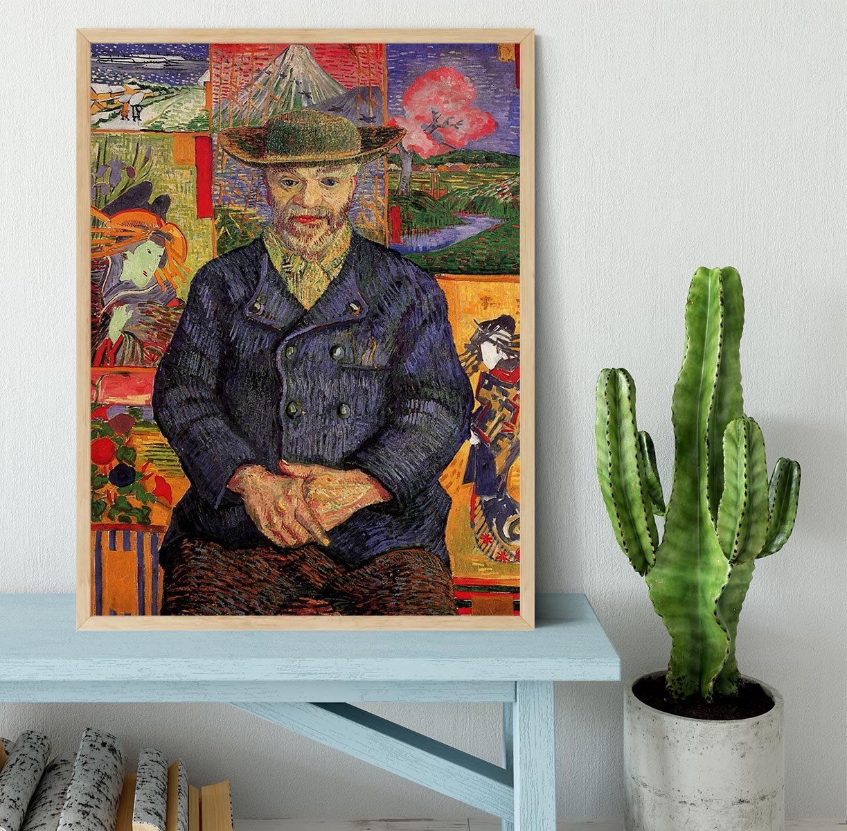 Portrait of Pere Tanguy by Van Gogh Framed Print - Canvas Art Rocks - 4