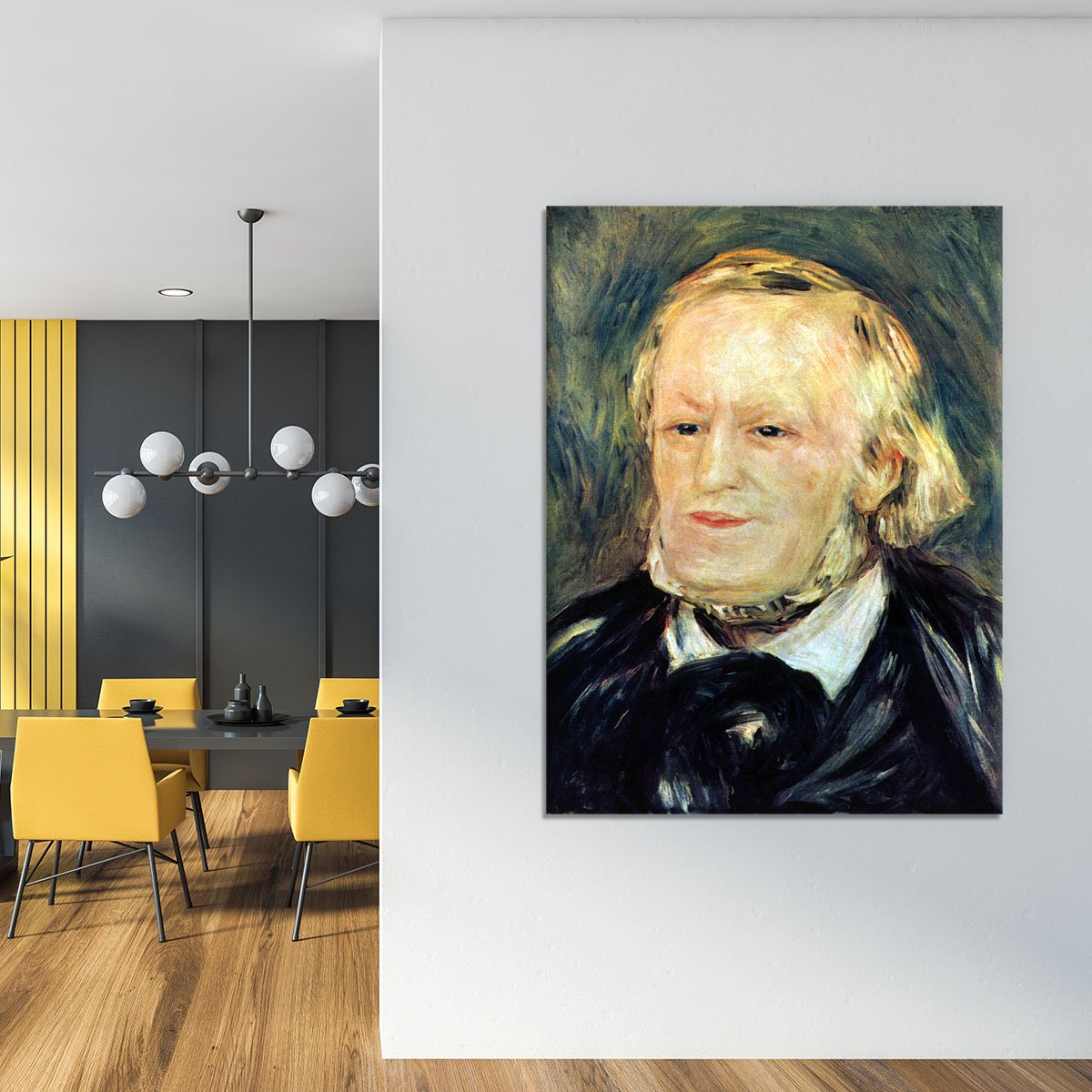 Portrait of Richard Wagner by Renoir Canvas Print or Poster