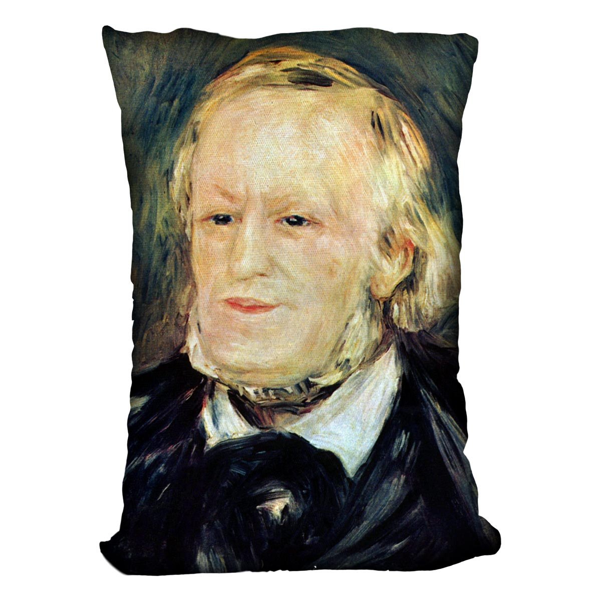 Portrait of Richard Wagner by Renoir Throw Pillow