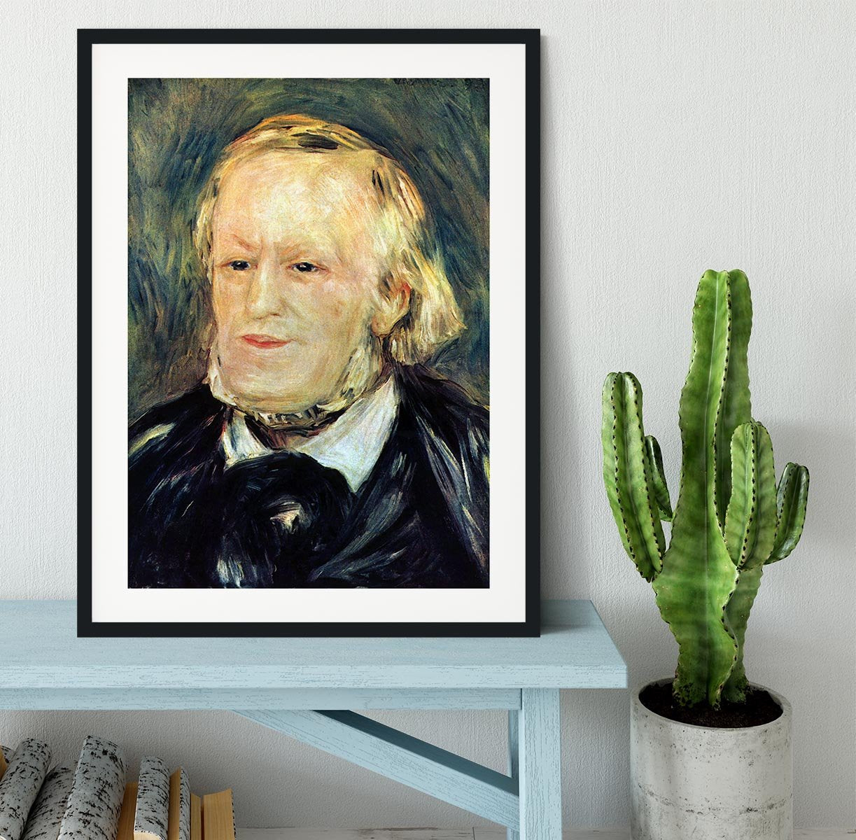 Portrait of Richard Wagner by Renoir Framed Print - Canvas Art Rocks - 1