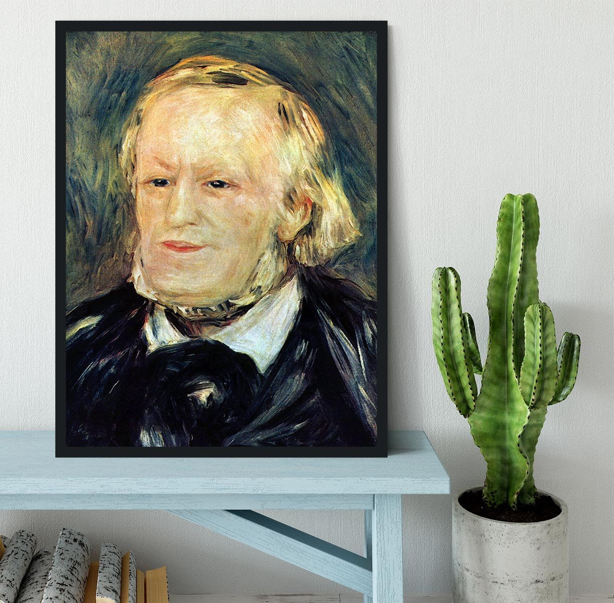 Portrait of Richard Wagner by Renoir Framed Print - Canvas Art Rocks - 2