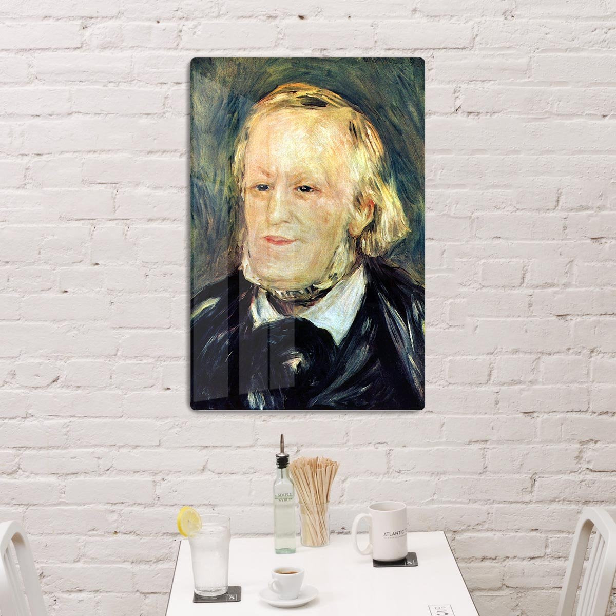 Portrait of Richard Wagner by Renoir HD Metal Print