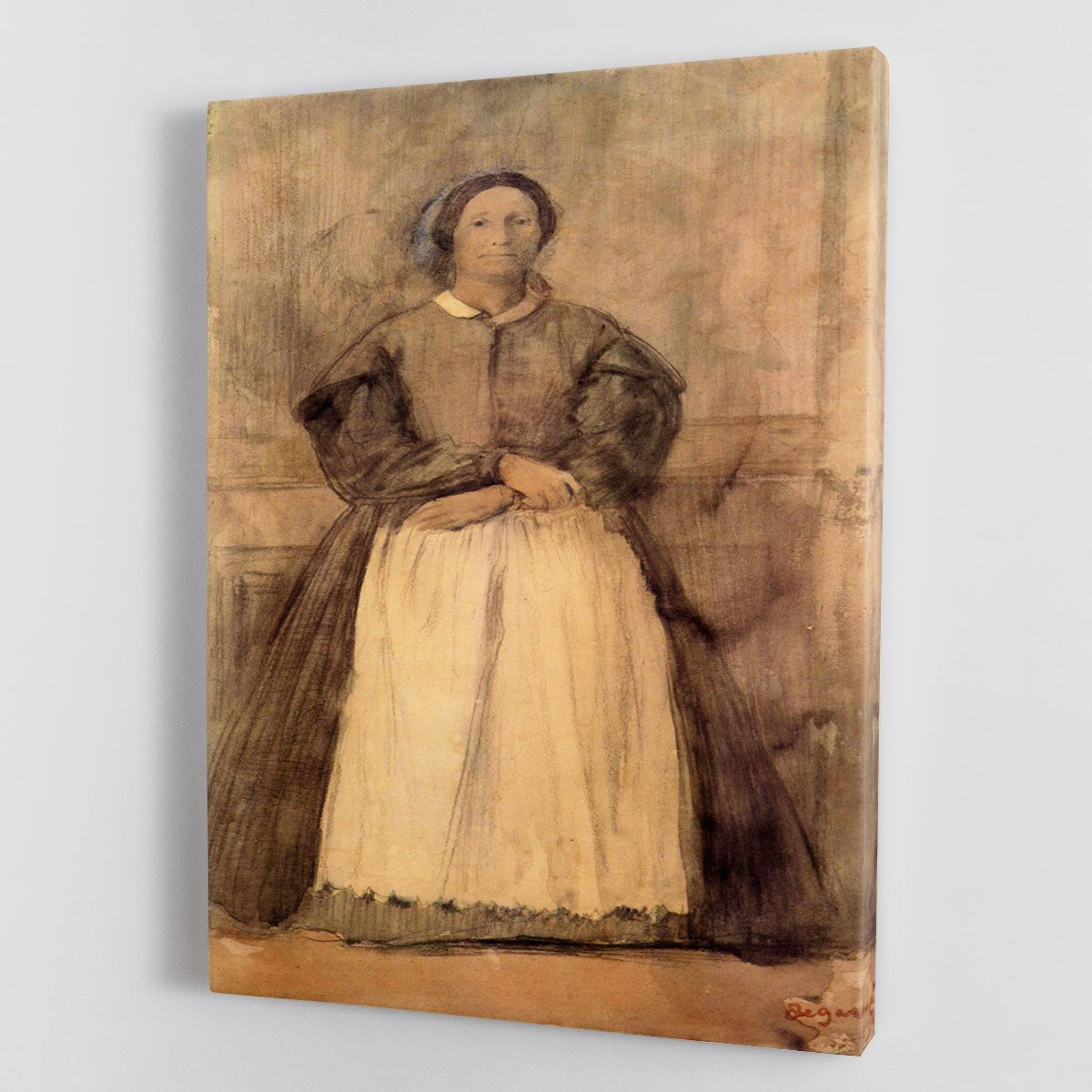 Portrait of Rosa Adelaida Morbilli by Degas Canvas Print or Poster