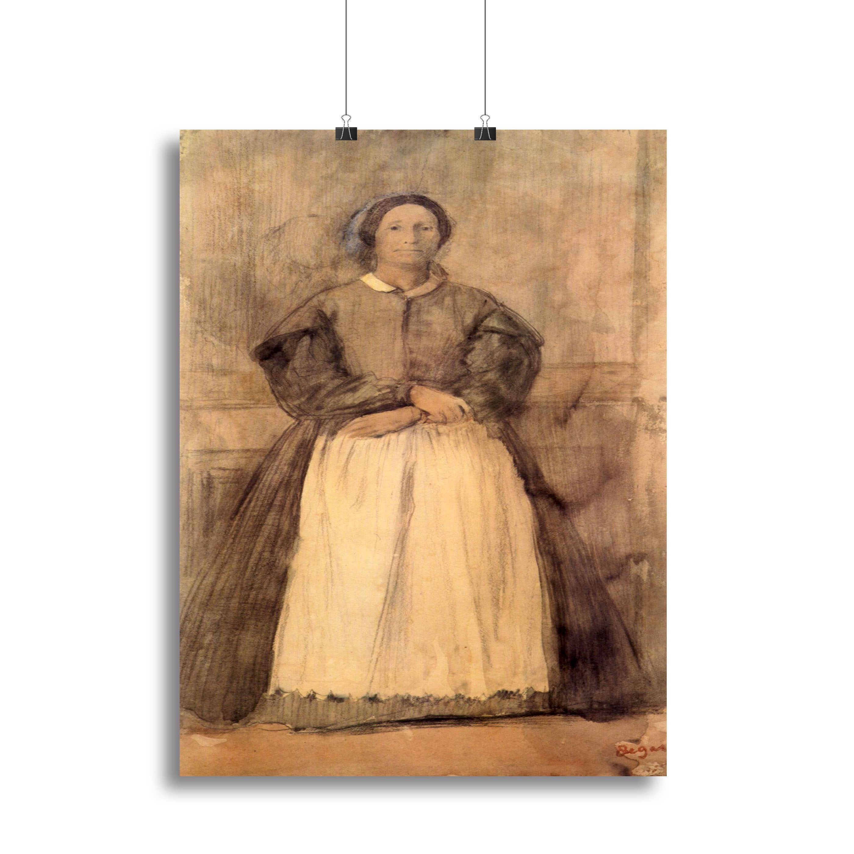 Portrait of Rosa Adelaida Morbilli by Degas Canvas Print or Poster