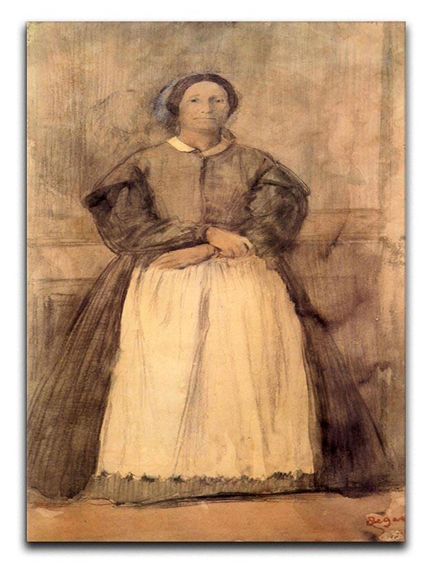 Portrait of Rosa Adelaida Morbilli by Degas Canvas Print or Poster - Canvas Art Rocks - 1