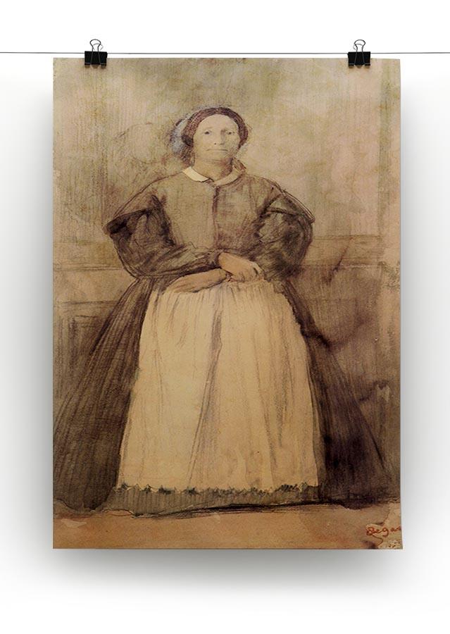 Portrait of Rosa Adelaida Morbilli by Degas Canvas Print or Poster - Canvas Art Rocks - 2