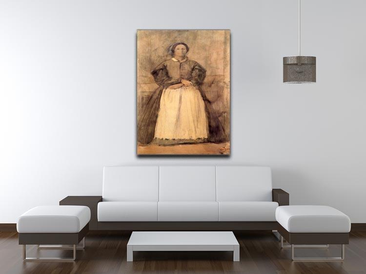 Portrait of Rosa Adelaida Morbilli by Degas Canvas Print or Poster - Canvas Art Rocks - 4