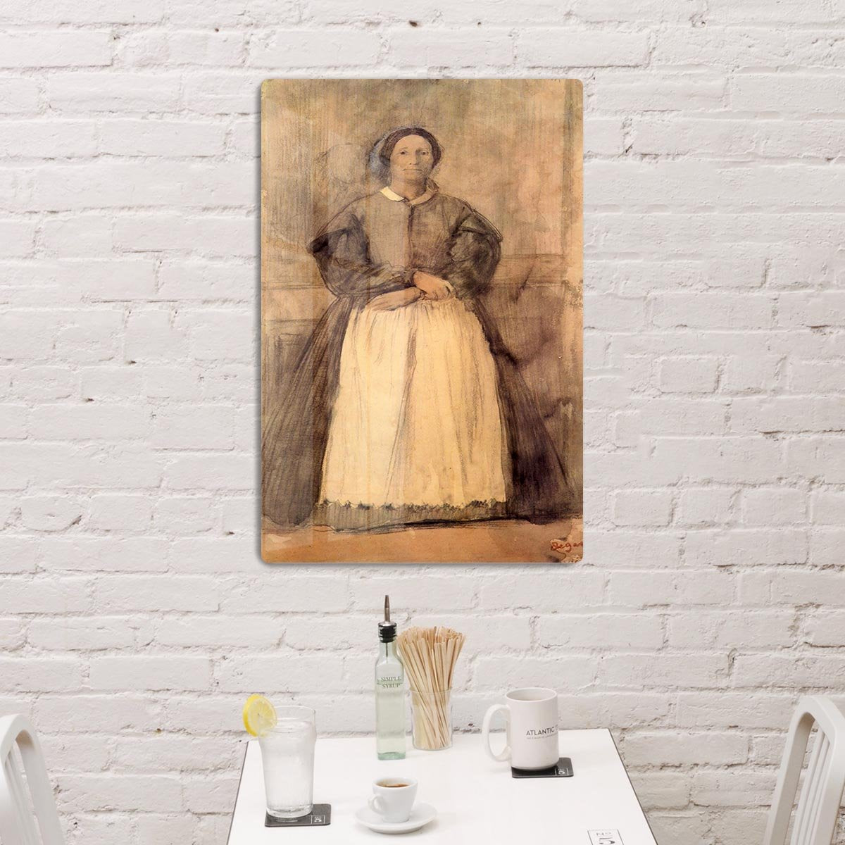 Portrait of Rosa Adelaida Morbilli by Degas HD Metal Print - Canvas Art Rocks - 3