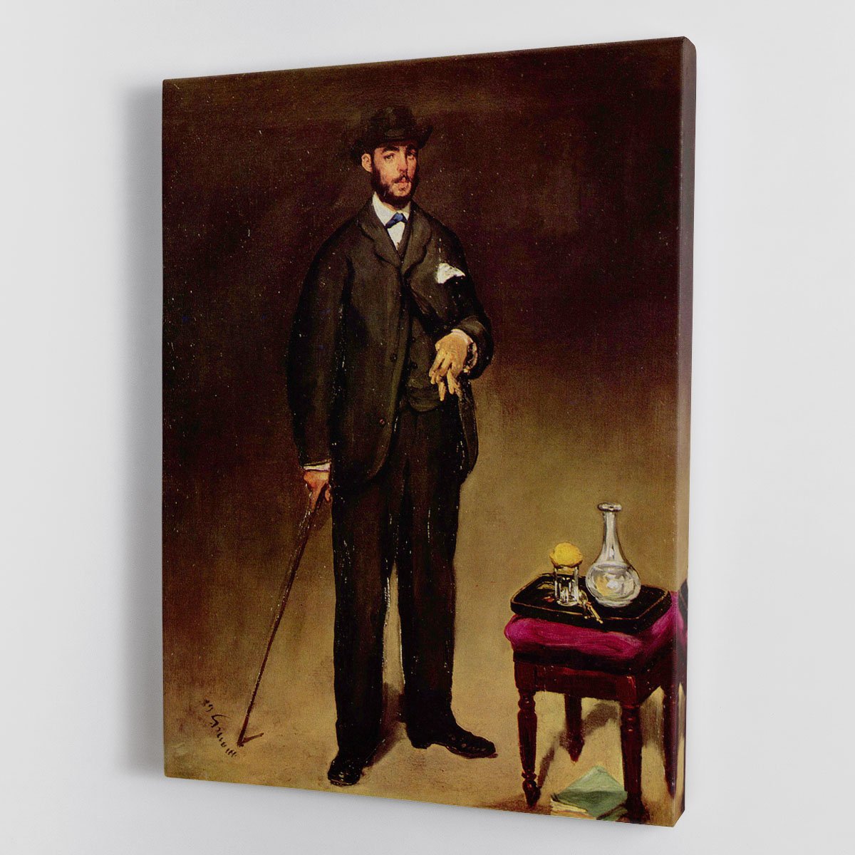Portrait of ThCodore Duret by Manet Canvas Print or Poster