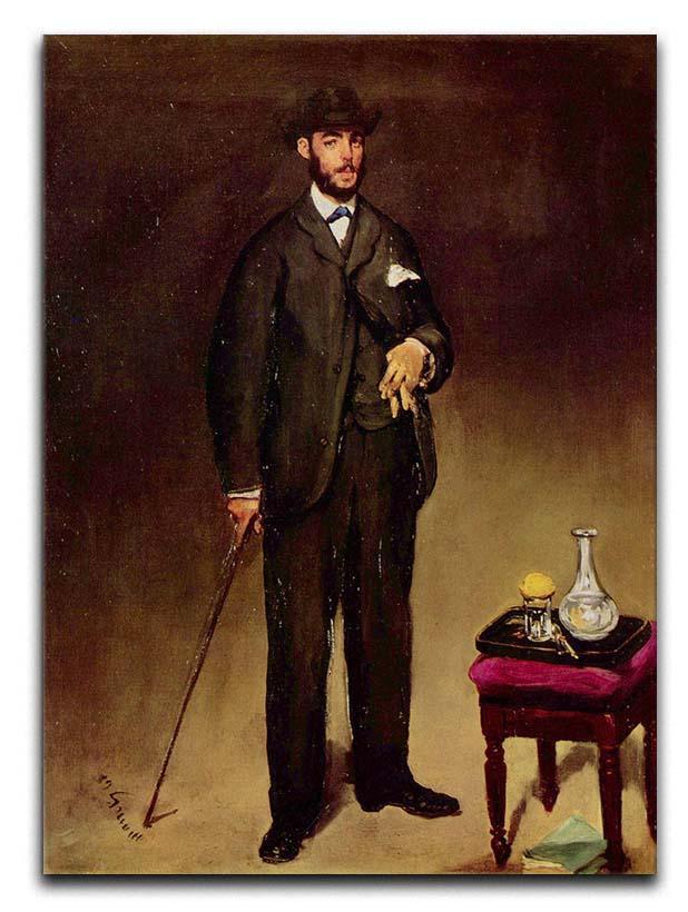 Portrait of ThCodore Duret by Manet Canvas Print or Poster  - Canvas Art Rocks - 1