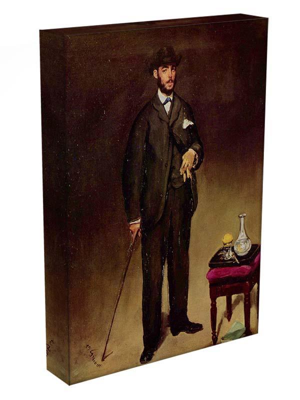 Portrait of ThCodore Duret by Manet Canvas Print or Poster - Canvas Art Rocks - 3