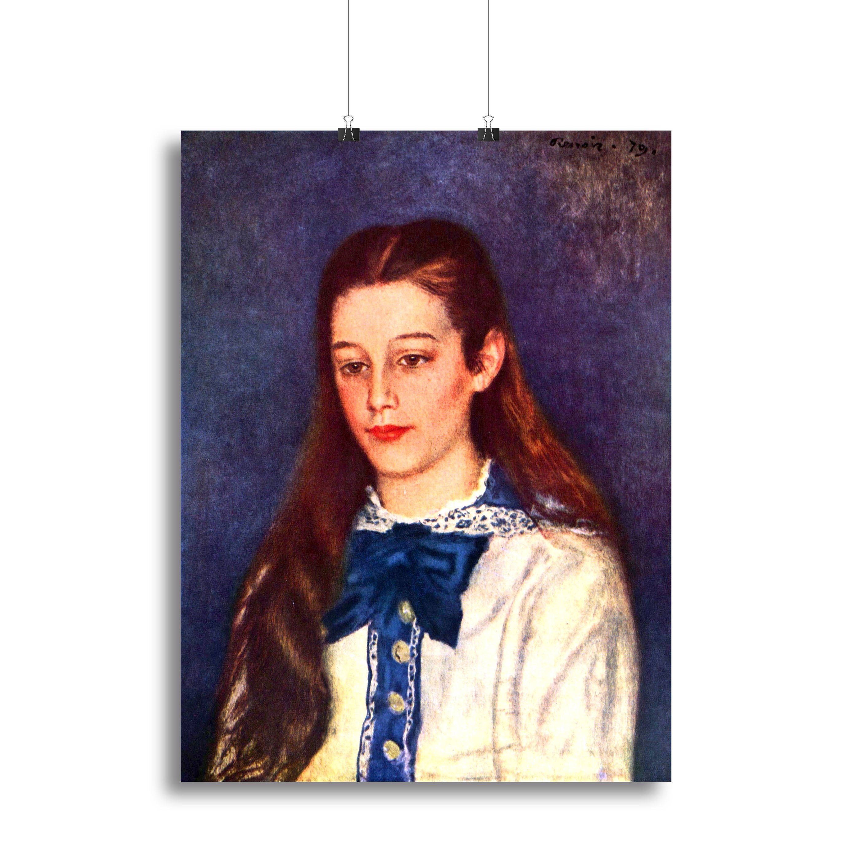 Portrait of Therese Berard by Renoir Canvas Print or Poster