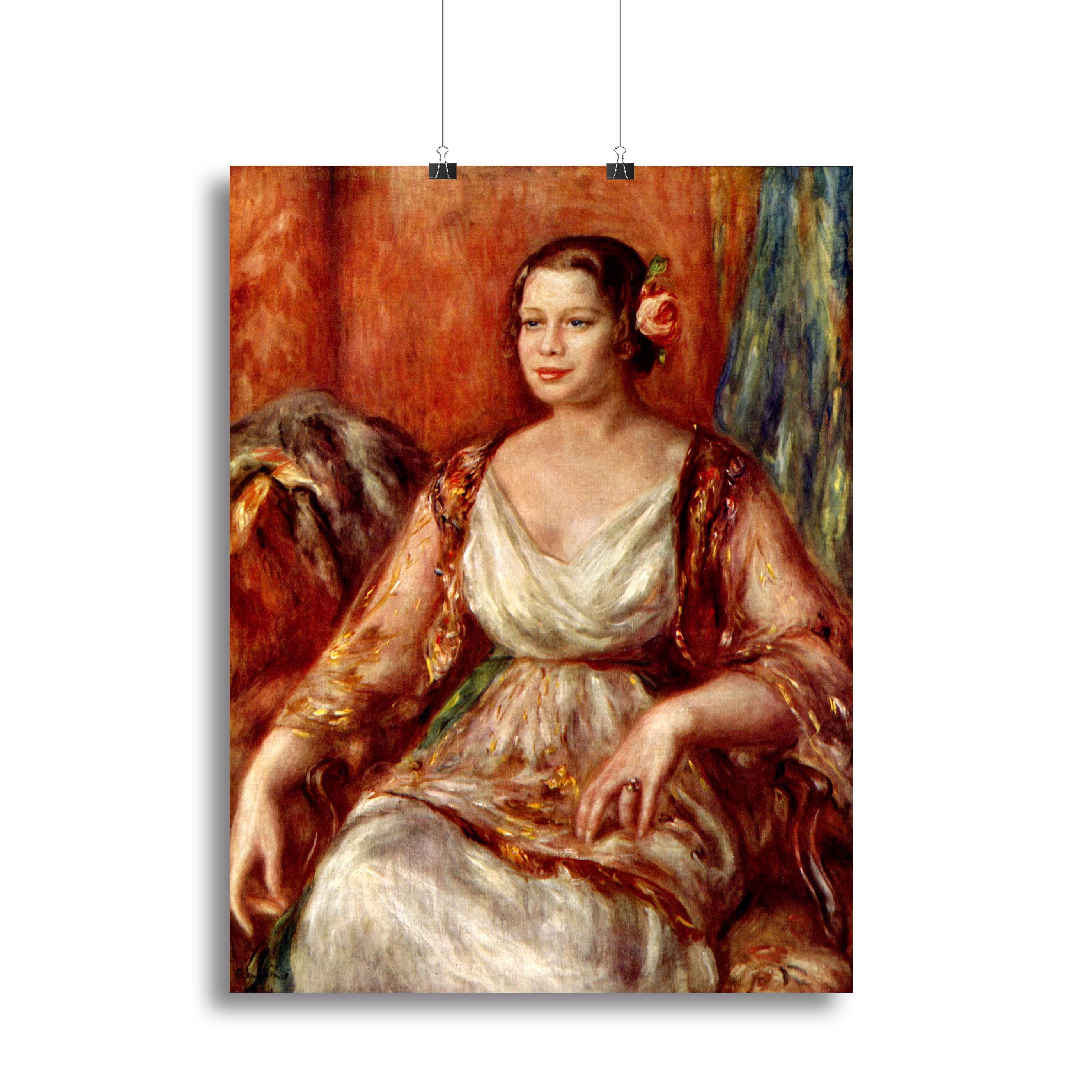 Portrait of Tilla Durieux by Renoir Canvas Print or Poster