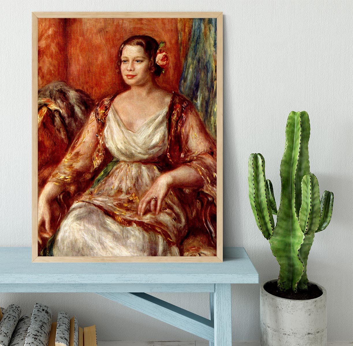 Portrait of Tilla Durieux by Renoir Framed Print - Canvas Art Rocks - 4