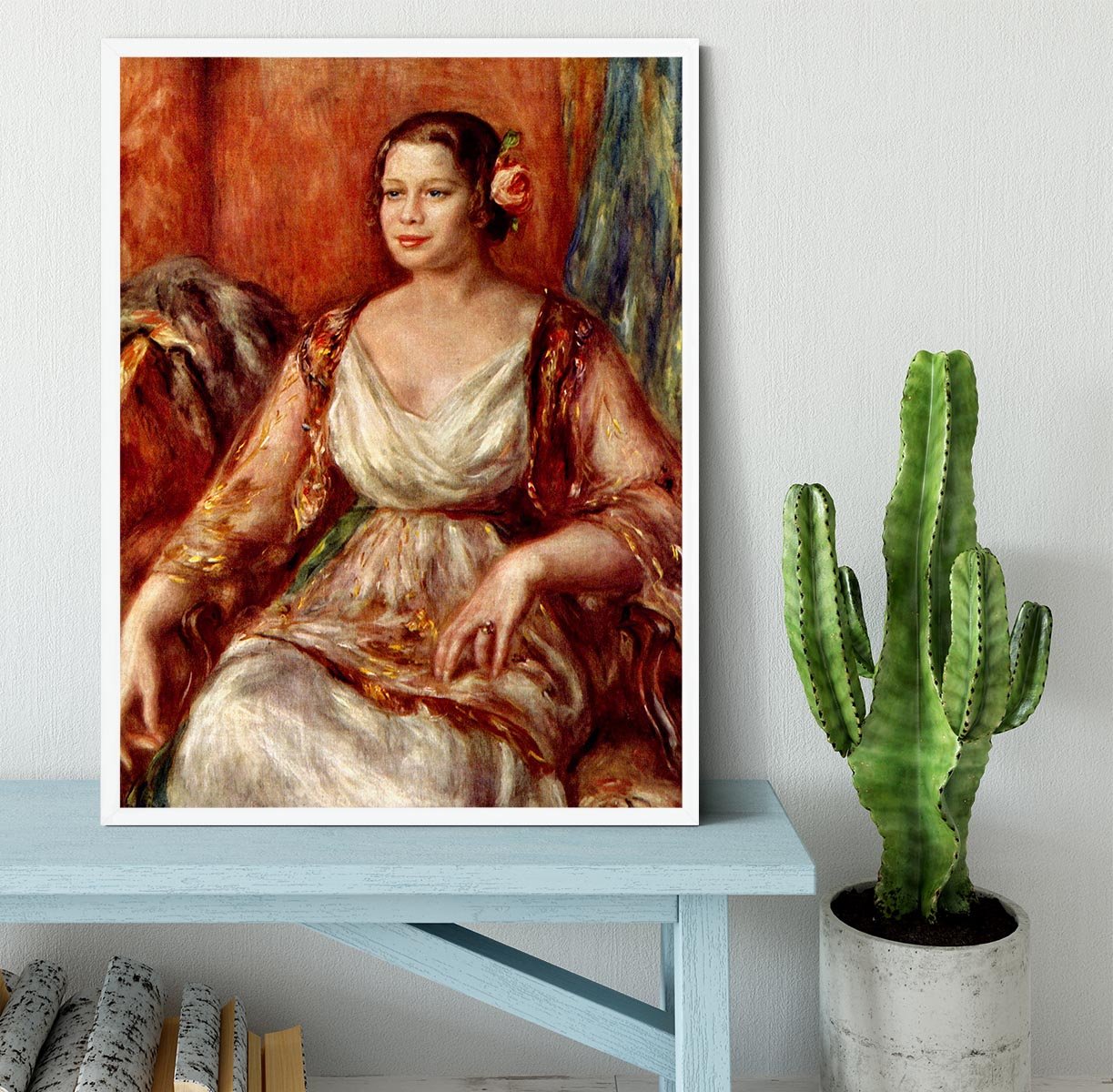 Portrait of Tilla Durieux by Renoir Framed Print - Canvas Art Rocks -6