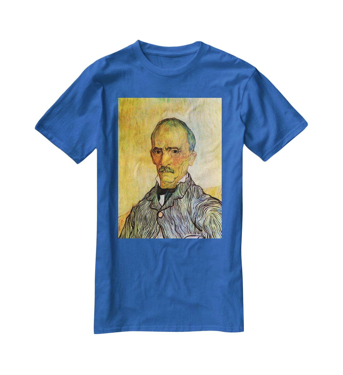 Portrait of Trabuc an Attendant at Saint-Paul Hospital by Van Gogh T-Shirt - Canvas Art Rocks - 2