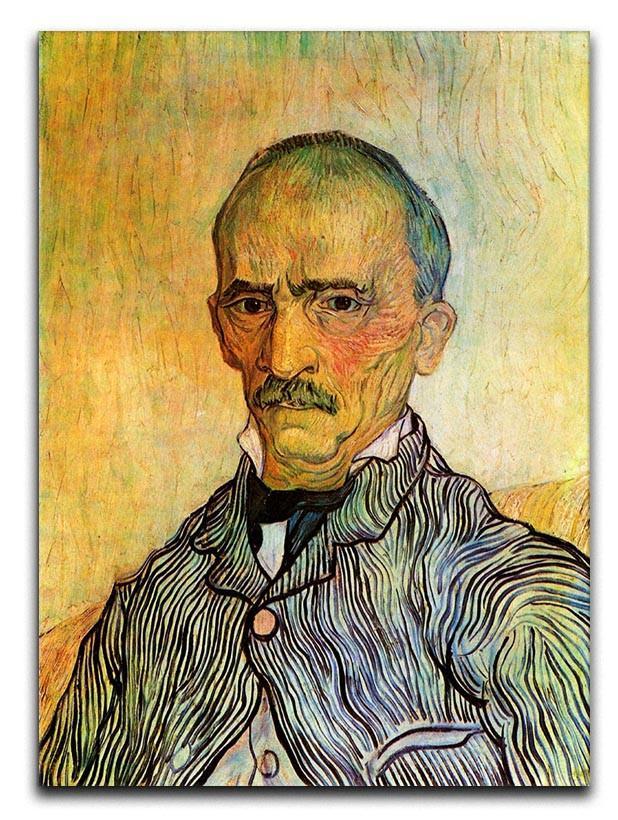 Portrait of Trabuc an Attendant at Saint-Paul Hospital by Van Gogh Canvas Print & Poster  - Canvas Art Rocks - 1