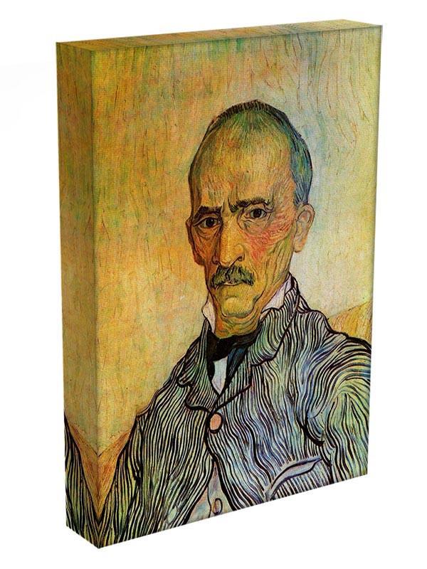 Portrait of Trabuc an Attendant at Saint-Paul Hospital by Van Gogh Canvas Print & Poster - Canvas Art Rocks - 3