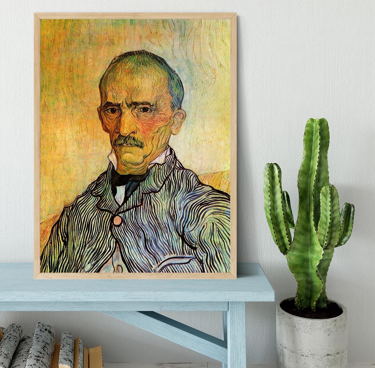 Portrait of Trabuc an Attendant at Saint-Paul Hospital by Van Gogh Framed Print - Canvas Art Rocks - 4